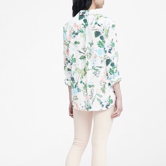 Banana Rebublic Botanical Print Shirt - Picture 3 of 3